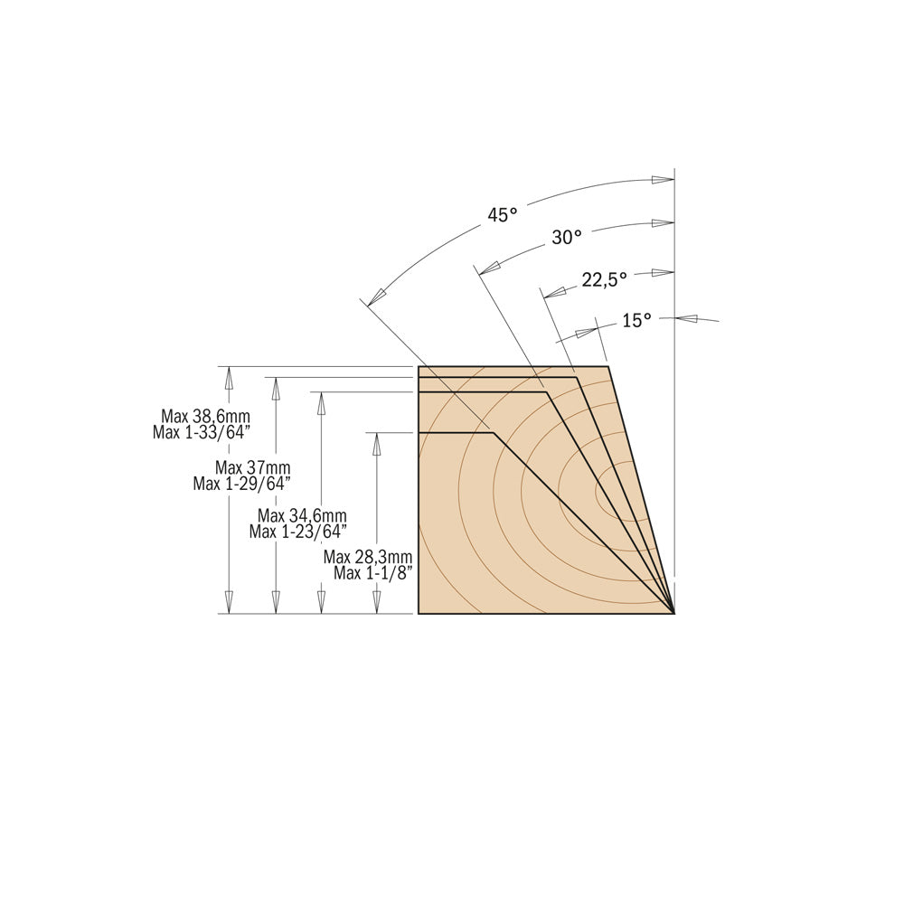 CMT Orange Tools 694.018.35 Adjustable Chamfer Cutter Head ±45° industrial industrial Tools Cutter heads & knives Woodworking Tools and accessories Ireland Maginn Machinery 06