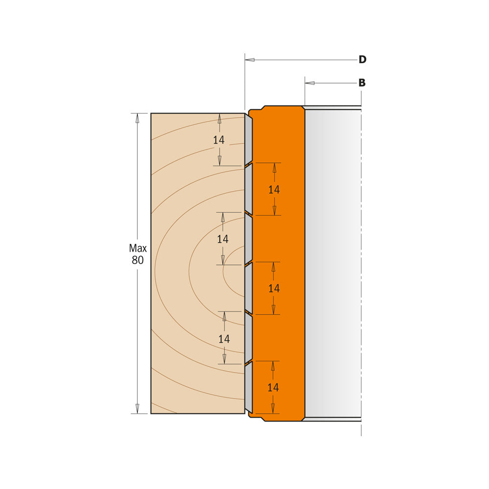 CMT Orange Tools 694.019.30 Planing and jointing spiral cutter heads industrial industrial Tools Cutter heads & knives Woodworking Tools and accessories Ireland Maginn Machinery 03