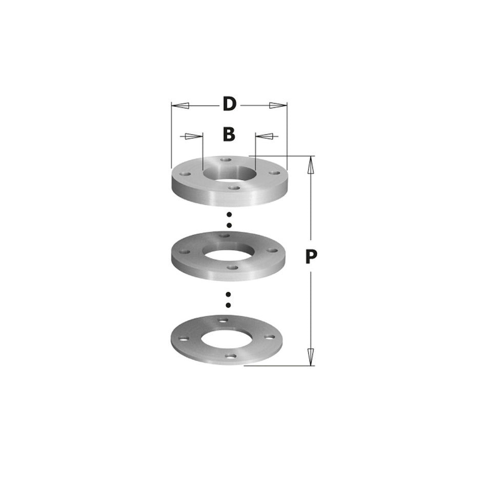 CMT Orange Tools 695.998.23 695.998 - Spacer ring kit with pin holes Hardware Hardware Tools Spare parts and accessories Woodworking Tools and accessories Ireland Maginn Machinery 02