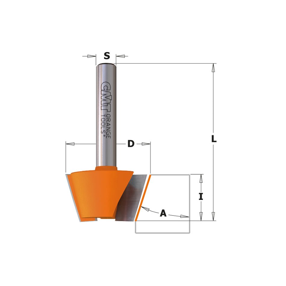 CMT Orange Tools 904.240.11 Chamfer router bits industrial industrial Tools Industrial router bits Woodworking Tools and accessories Ireland Maginn Machinery 02