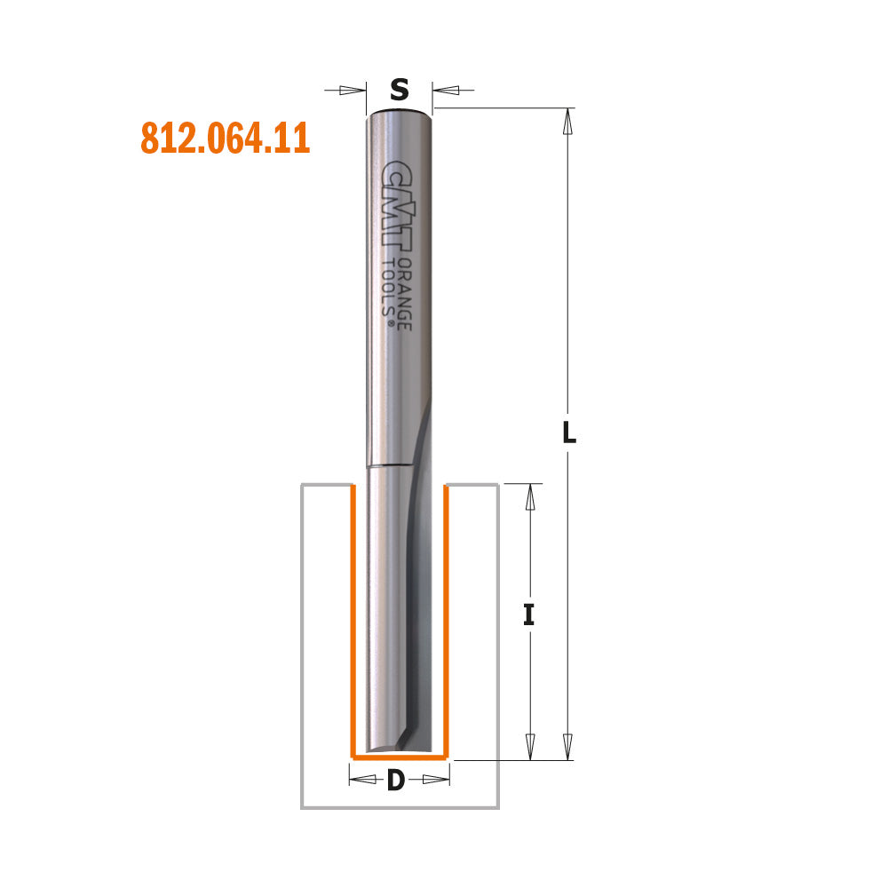 CMT Orange Tools 912.582.11 Straight router bits, long series industrial industrial Tools Industrial router bits Woodworking Tools and accessories Ireland Maginn Machinery 04