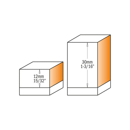 CMT Orange Tools 657.161.11 Flush trim bits with insert knives Industrial Industrial Tools Router bits with insert knives Woodworking Tools and accessories Ireland Maginn Machinery 02