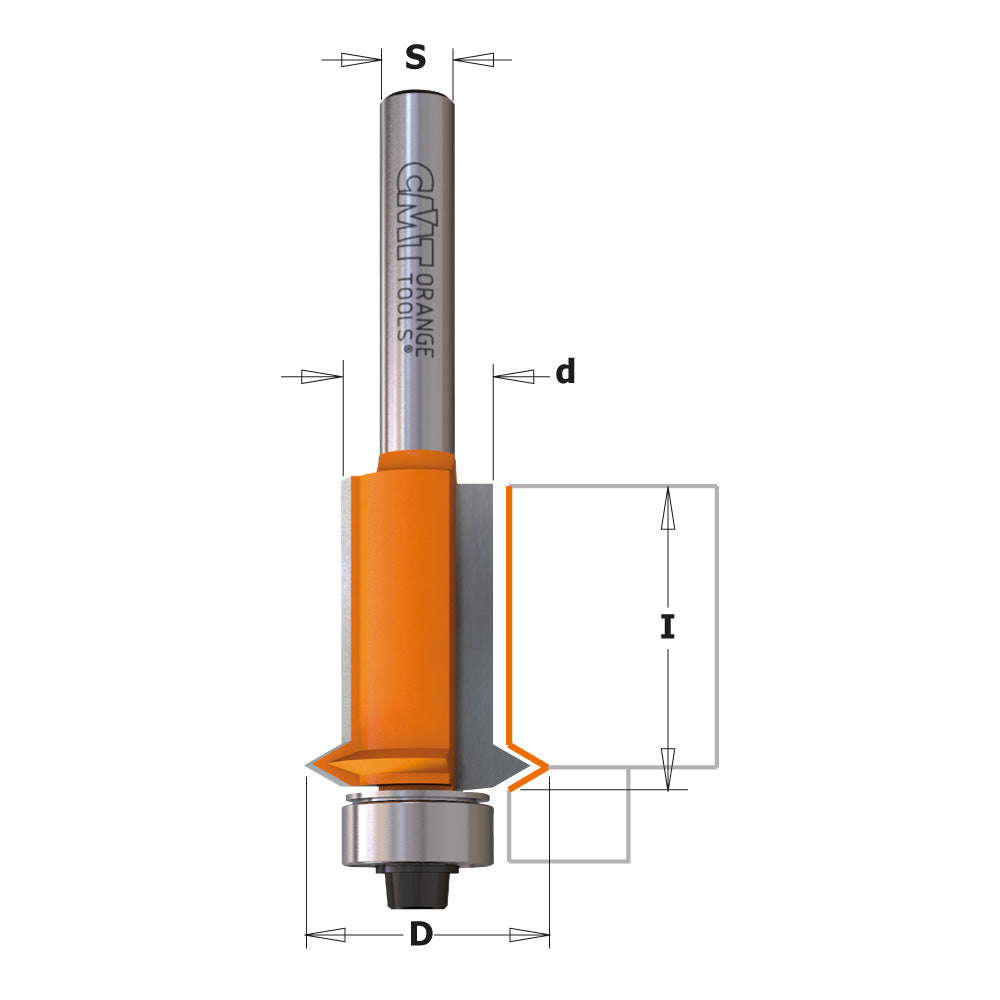 CMT Orange Tools 853.001.11 Panel Pilot Bits with Guide industrial industrial Tools Industrial router bits Woodworking Tools and accessories Ireland Maginn Machinery 02