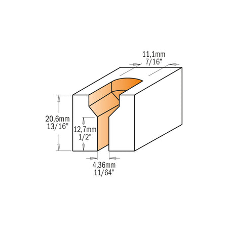 CMT Orange Tools 813.701.11 Countersink screw slot router bits industrial industrial Tools Industrial router bits Woodworking Tools and accessories Ireland Maginn Machinery 03