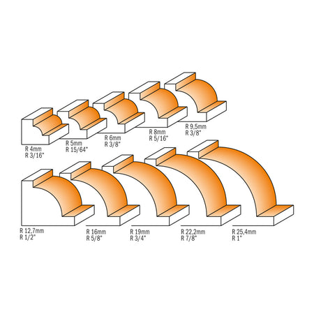 CMT Orange Tools 727.040.11 Ovolo router bits industrial industrial Tools Industrial router bits Woodworking Tools and accessories Ireland Maginn Machinery 03