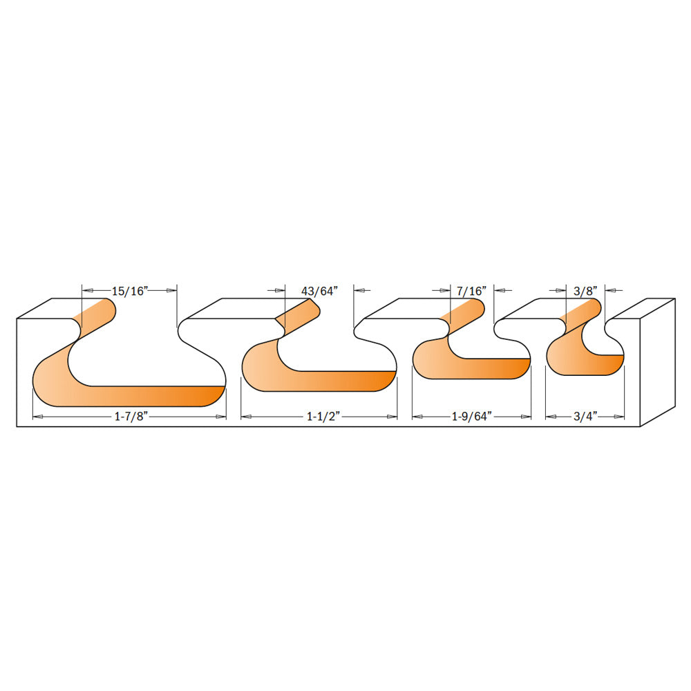 CMT Orange Tools 855.601.11 Finger Pull Bit industrial industrial Tools Industrial router bits Woodworking Tools and accessories Ireland Maginn Machinery 04