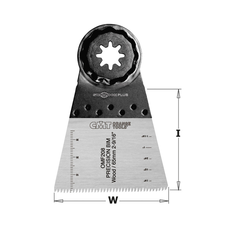 CMT Orange Tools OMF208-X1 65mm (2-9/16") Precision Cut Blade with Japanese toothing for Wood. Long Life Hardware Hardware Tools Accessories for multi-cutter tools Woodworking Tools and accessories Ireland Maginn Machinery 02