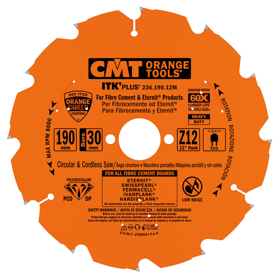 CMT Orange Tools 236.085.06G 236 DP SAW BLADES - ULTRA-HARD MATERIALS- LONG LIFE Hardware Hardware Tools Circular saw blades CMT Contractor Tools® - ITKPlus® Woodworking Tools and accessories Ireland Maginn Machinery