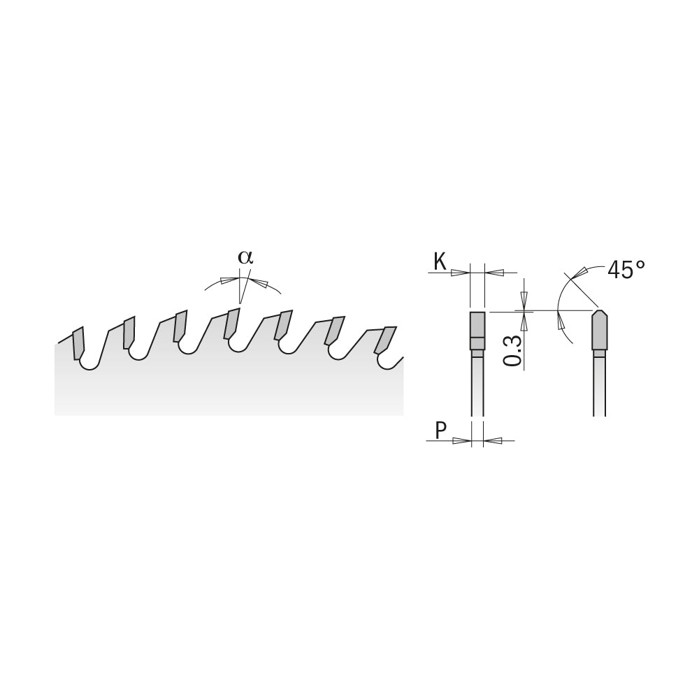 CMT Orange Tools 284.080.10P Industrial non-ferrous metal and plastic circular saw blades Industrial Industrial Tools Industrial circular saw blades Woodworking Tools and accessories Ireland Maginn Machinery 02