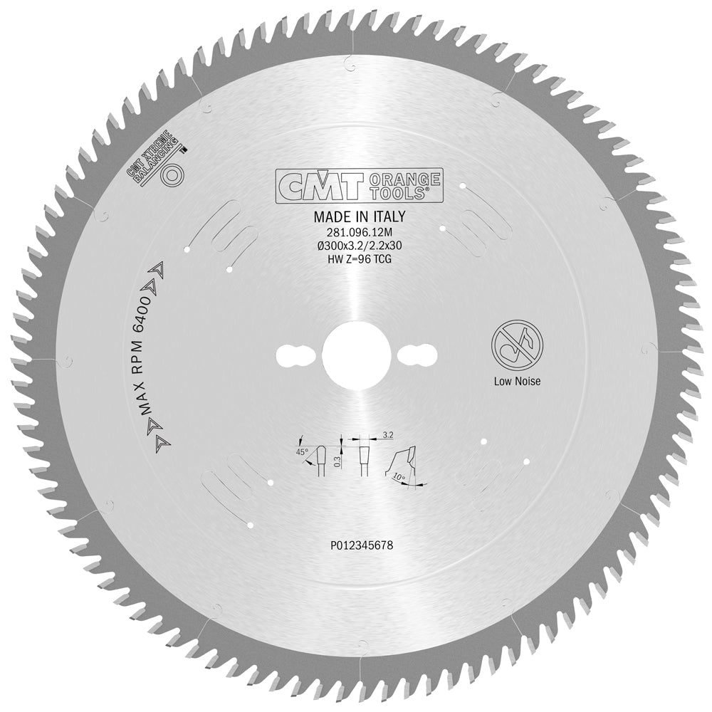 CMT Orange Tools 281.060.10M Industrial laminated and chipboard circular saw blades - POSITIVE Industrial Industrial Tools Industrial circular saw blades Woodworking Tools and accessories Ireland Maginn Machinery 08