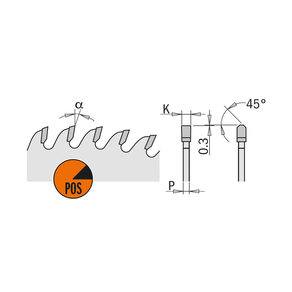 CMT Orange Tools 281.672.12M Industrial low noise & chrome coated circular saw blades with TCG grind Industrial Industrial Tools Industrial circular saw blades Woodworking Tools and accessories Ireland Maginn Machinery 05