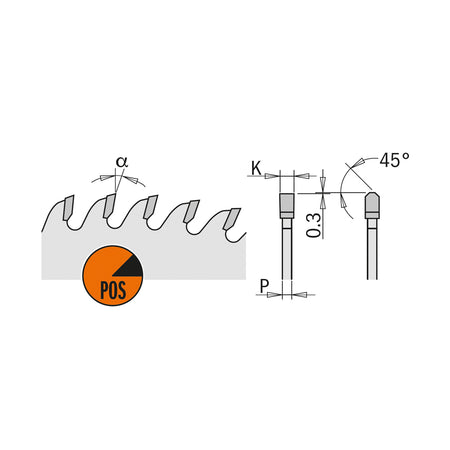 CMT Orange Tools 281.672.12M Industrial low noise & chrome coated circular saw blades with TCG grind Industrial Industrial Tools Industrial circular saw blades Woodworking Tools and accessories Ireland Maginn Machinery 05