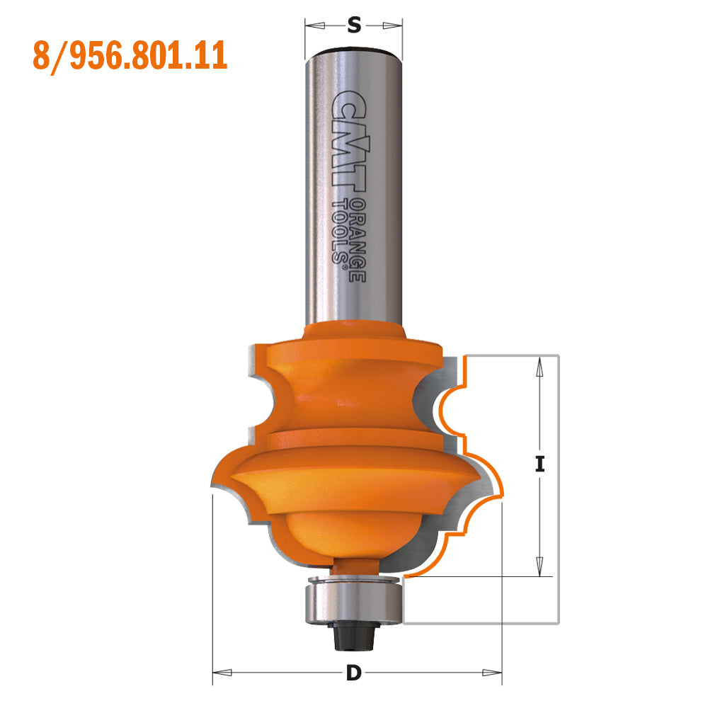 CMT Orange Tools 856.802.11 Multiprofile router bits industrial industrial Tools Industrial router bits Woodworking Tools and accessories Ireland Maginn Machinery 06