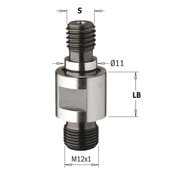 CMT Orange Tools 506.150.01 Adaptors with threaded shank for interchangeable bits Industrial Industrial Tools Boring bits & Forstner bits Woodworking Tools and accessories Ireland Maginn Machinery