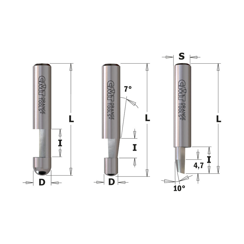 CMT Orange Tools 742.095.11 Combination trimmer router bits industrial industrial Tools Industrial router bits Woodworking Tools and accessories Ireland Maginn Machinery 02