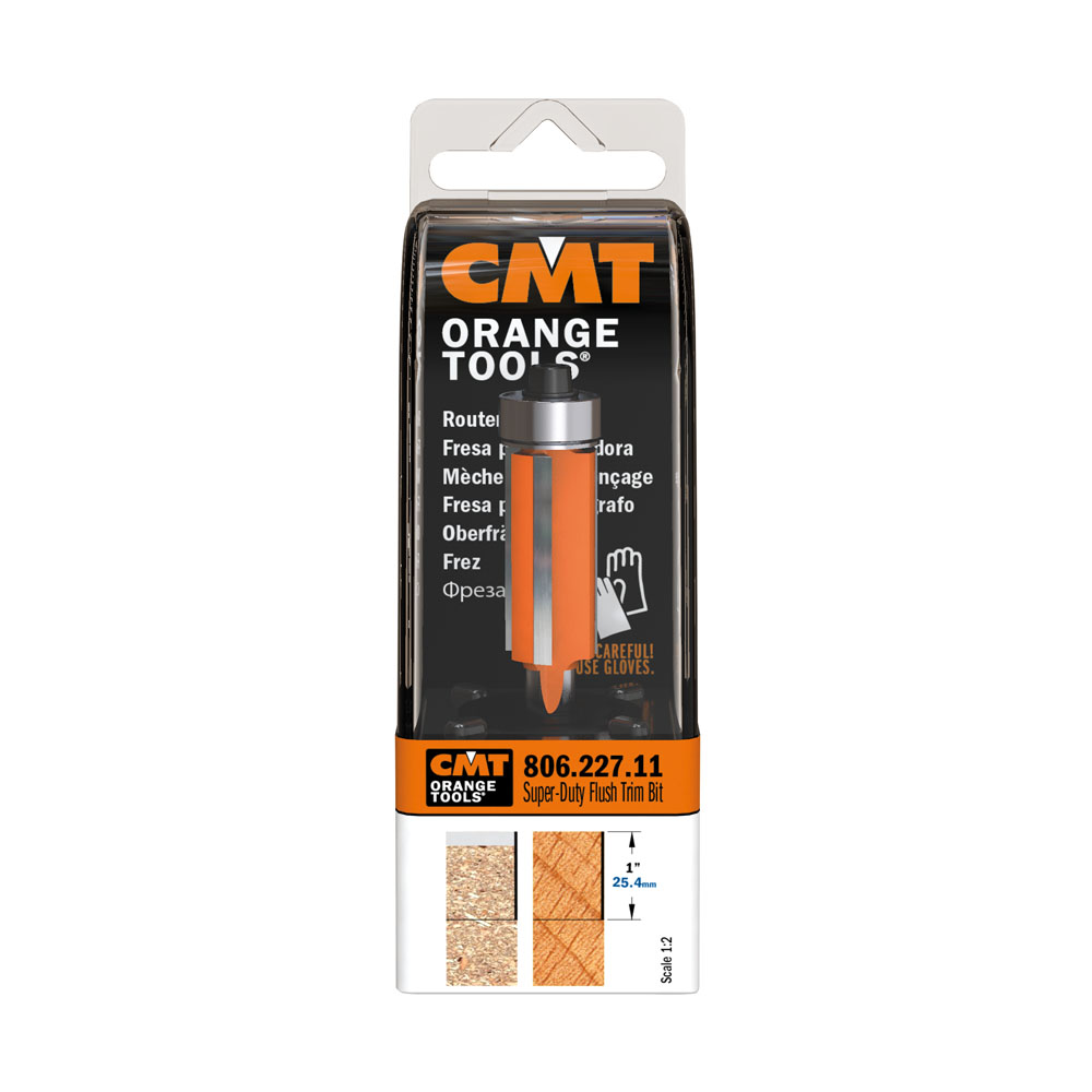 CMT Orange Tools 806.627.11 Flush trim router bits industrial industrial Tools Industrial router bits Woodworking Tools and accessories Ireland Maginn Machinery 09