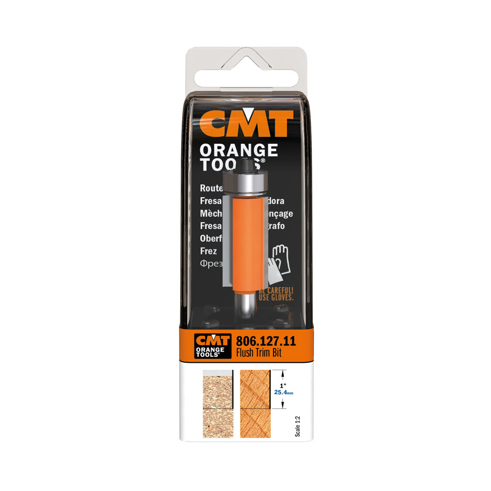 CMT Orange Tools 806.627.11 Flush trim router bits industrial industrial Tools Industrial router bits Woodworking Tools and accessories Ireland Maginn Machinery 08