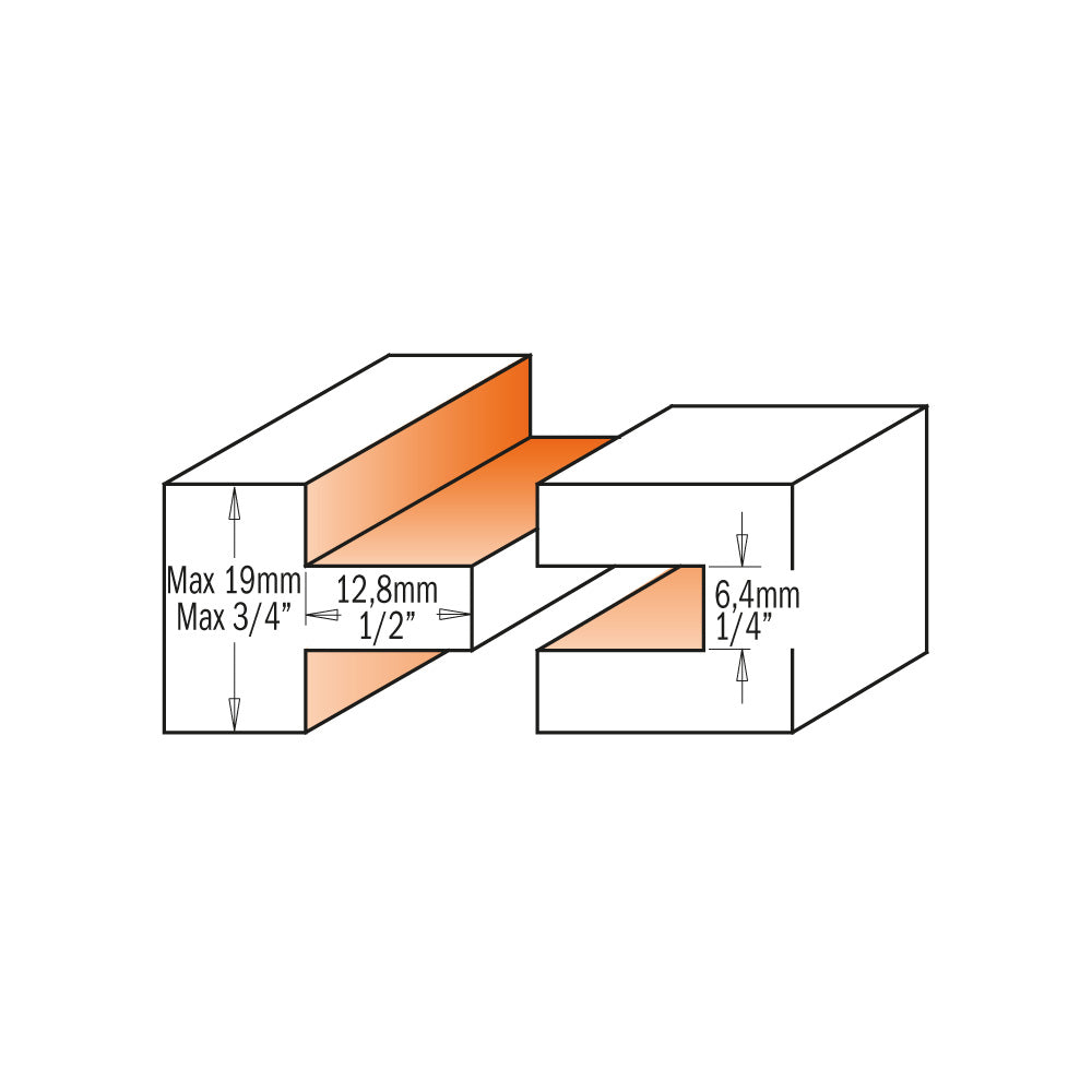 CMT Orange Tools 800.626.11 Tongue & groove set industrial industrial Tools Router bit sets Woodworking Tools and accessories Ireland Maginn Machinery 04