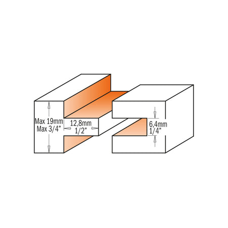 CMT Orange Tools 800.626.11 Tongue & groove set industrial industrial Tools Router bit sets Woodworking Tools and accessories Ireland Maginn Machinery 04