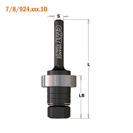 CMT Orange Tools 924.120.00 Arbors for slot cutters 822 industrial industrial Tools Industrial router bits Woodworking Tools and accessories Ireland Maginn Machinery 03