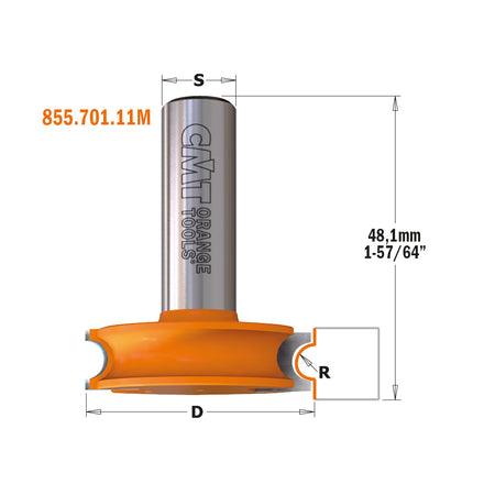 CMT Orange Tools 855.701.11 Flute & bead router bit set industrial industrial Tools Industrial router bits Woodworking Tools and accessories Ireland Maginn Machinery 04