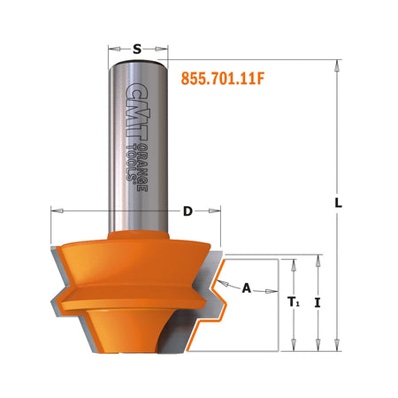 CMT Orange Tools 955.005.11 Lock miter router bit set industrial industrial Tools Industrial router bits Woodworking Tools and accessories Ireland Maginn Machinery 04