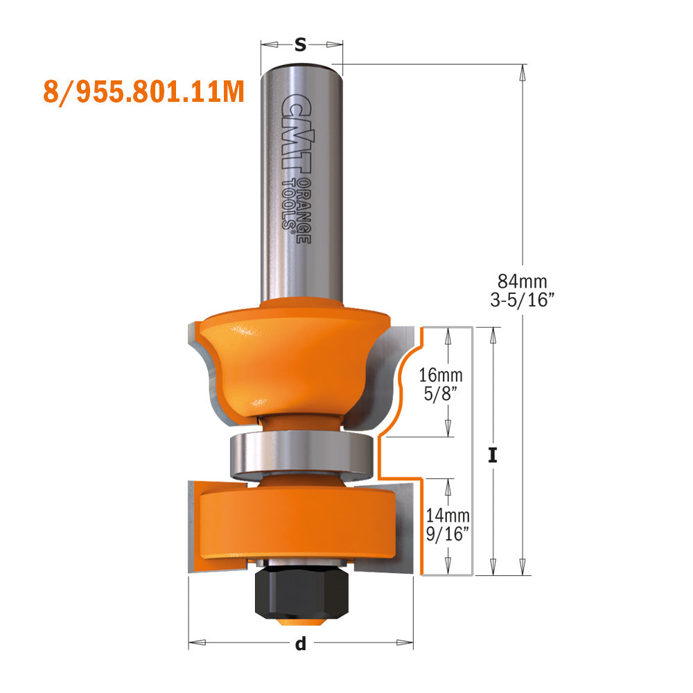 CMT Orange Tools 855.801.11 Window sash router bit sets industrial industrial Tools Industrial router bits Woodworking Tools and accessories Ireland Maginn Machinery 02