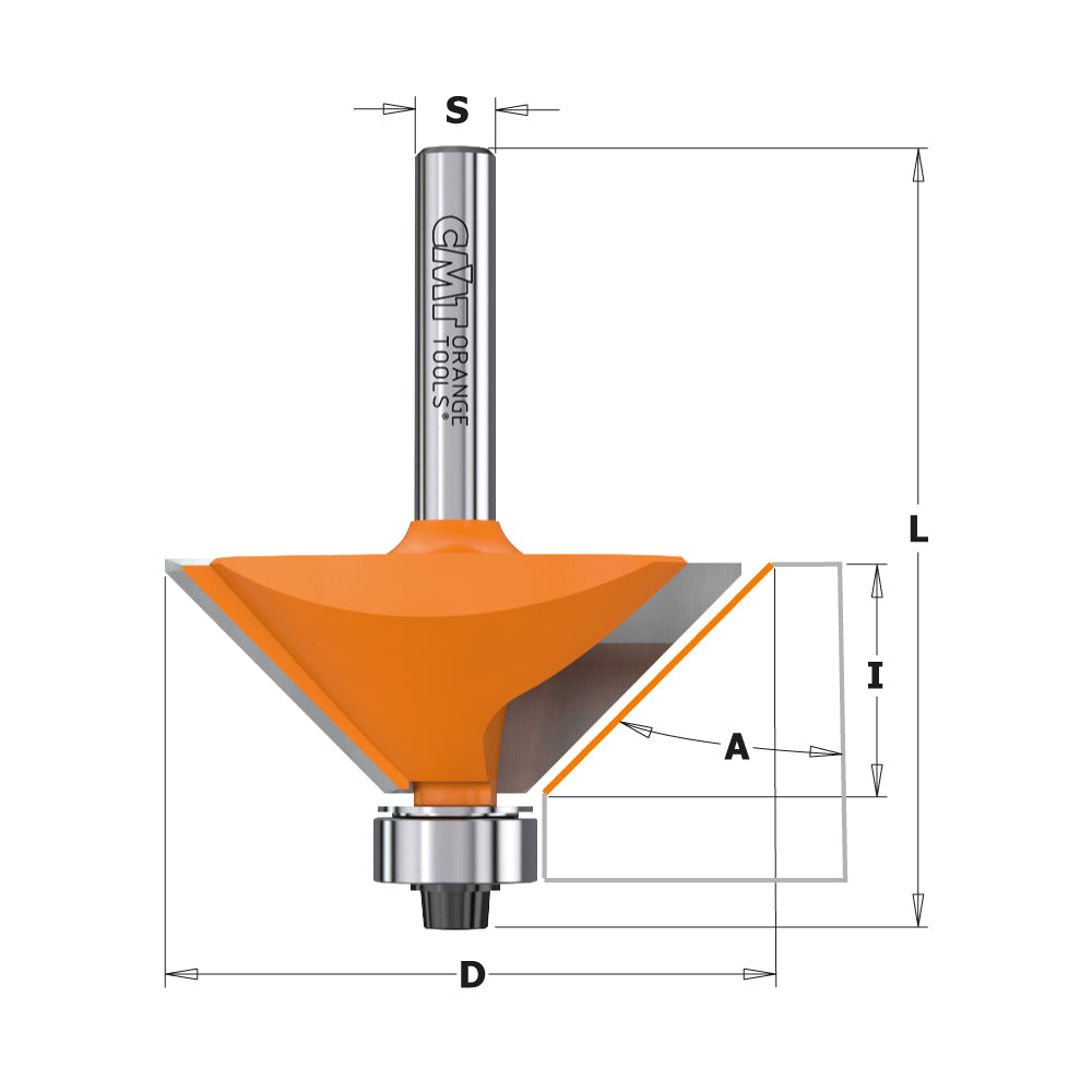 CMT Orange Tools 736.420.11 Chamfer router bits industrial industrial Tools Industrial router bits Woodworking Tools and accessories Ireland Maginn Machinery 03