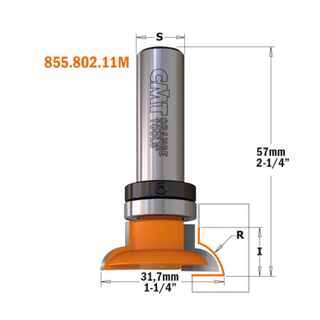 CMT Orange Tools 855.802.11 Ovolo sash router bit sets industrial industrial Tools Industrial router bits Woodworking Tools and accessories Ireland Maginn Machinery 03