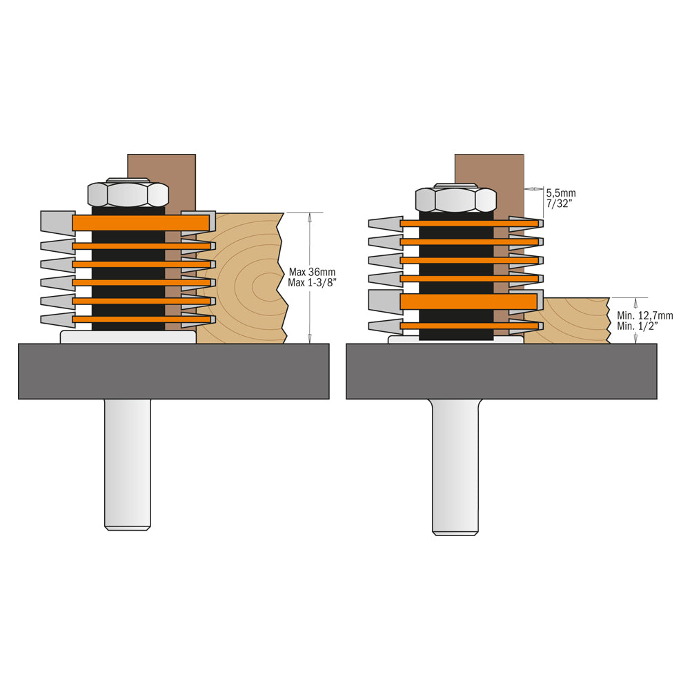 CMT Orange Tools 800.606.11 Professional finger joint router bits industrial industrial Tools Industrial router bits Woodworking Tools and accessories Ireland Maginn Machinery 04