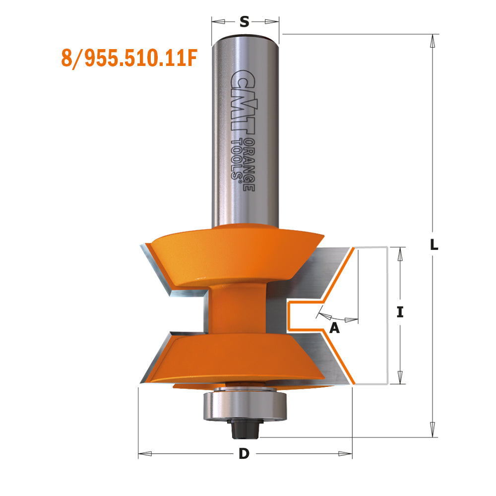 CMT Orange Tools 955.510.11 Edge banding router bit sets industrial industrial Tools Industrial router bits Woodworking Tools and accessories Ireland Maginn Machinery 05