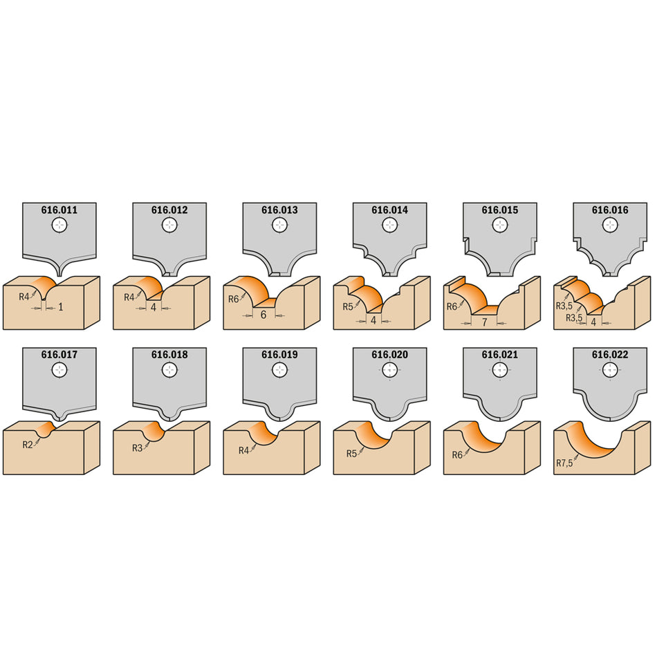 CMT Orange Tools 616.004 Complete set spare parts 616.000.01 for decorating on MDF Industrial Industrial Tools Spare parts and accessories Woodworking Tools and accessories Ireland Maginn Machinery 02