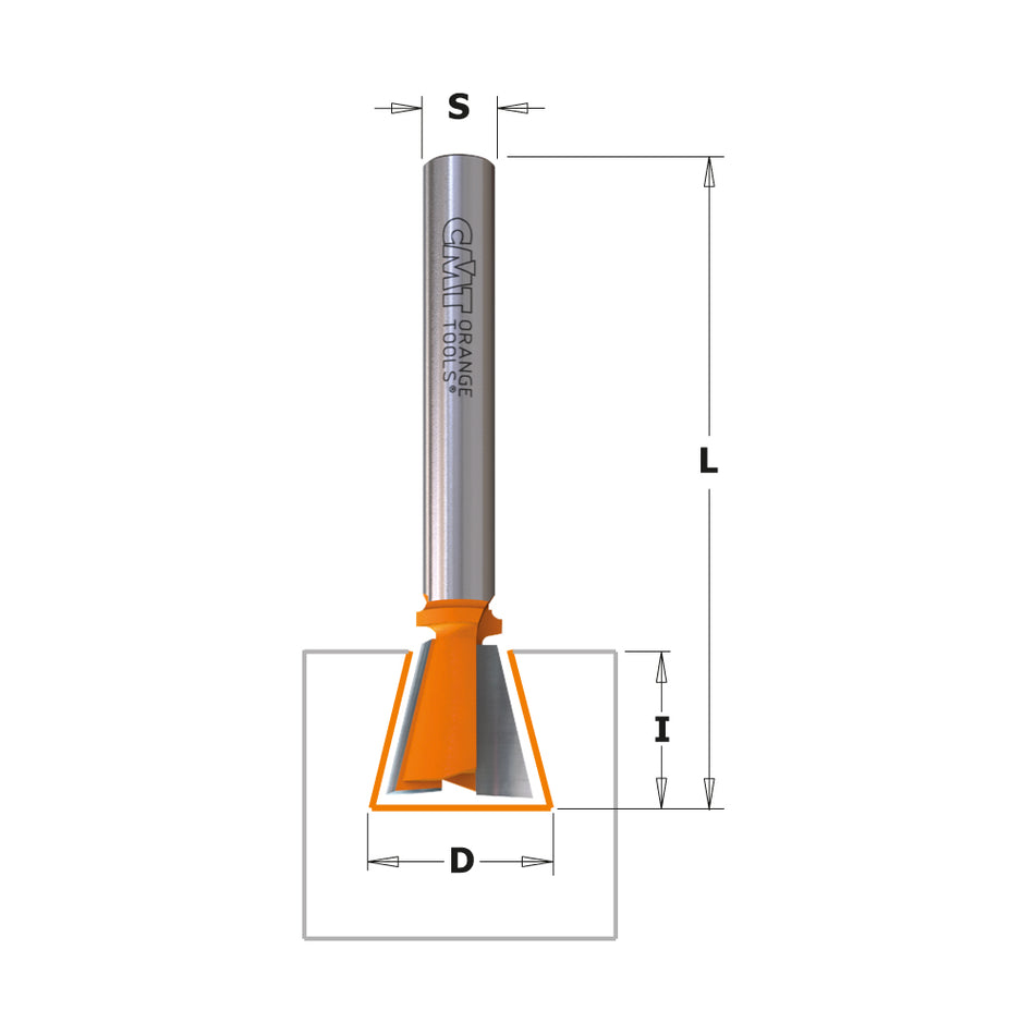 CMT Orange Tools 818.065.11 Dovetail router bits industrial industrial Tools Industrial router bits Woodworking Tools and accessories Ireland Maginn Machinery 02