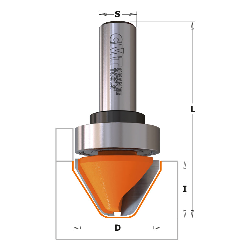 CMT Orange Tools 849.501.11B Lettering router bits (60°) industrial industrial Tools Industrial router bits Woodworking Tools and accessories Ireland Maginn Machinery 02