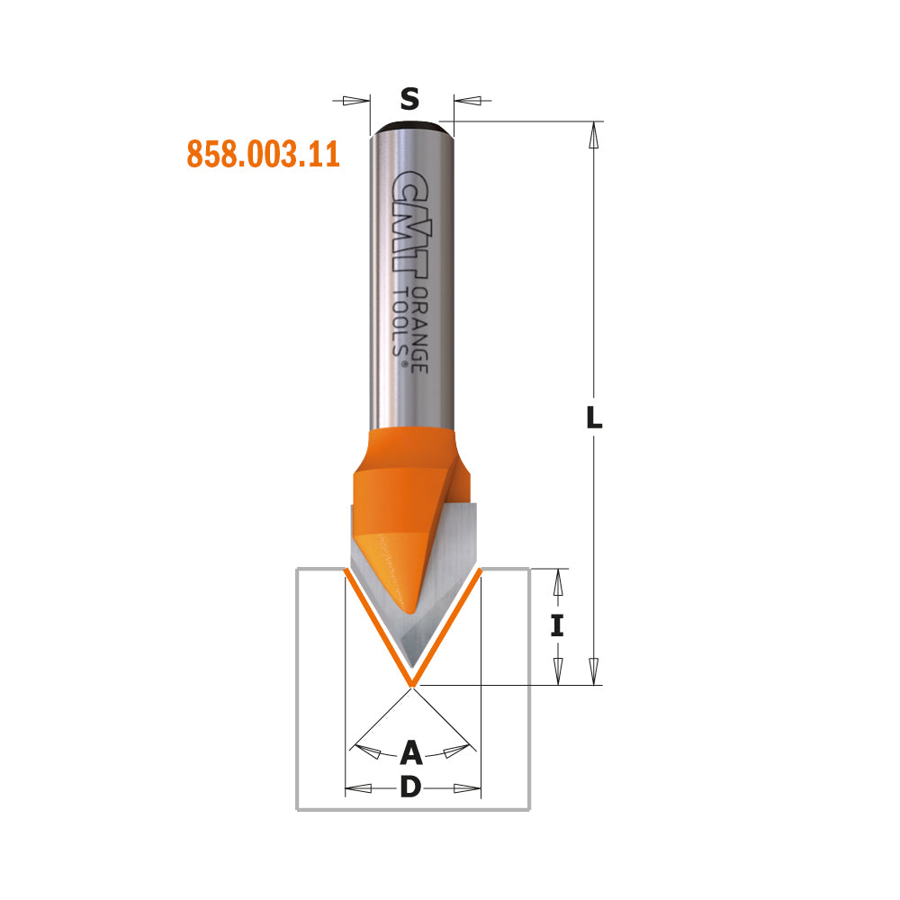 CMT Orange Tools 958.001.11 Laser Point Bit industrial industrial Tools Industrial router bits Woodworking Tools and accessories Ireland Maginn Machinery 05