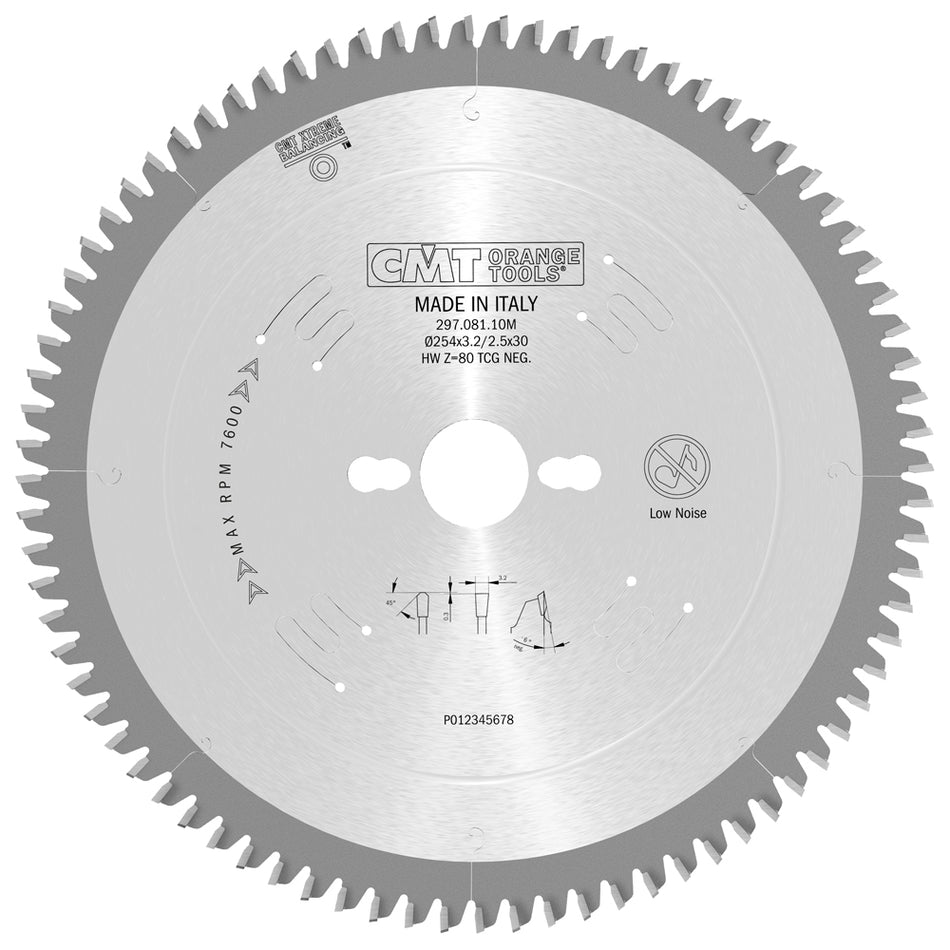 CMT Orange Tools 297.096.13M Industrial non-ferrous metal and laminated panel circular saw blades Industrial Industrial Tools Industrial circular saw blades Woodworking Tools and accessories Ireland Maginn Machinery