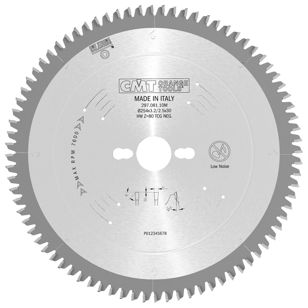 CMT Orange Tools 297.096.12M Industrial non-ferrous metal and laminated panel circular saw blades Industrial Industrial Tools Industrial circular saw blades Woodworking Tools and accessories Ireland Maginn Machinery