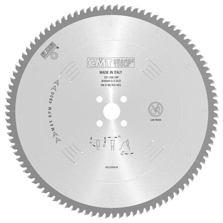 CMT Orange Tools 297.096.33P Industrial non-ferrous metal and laminated panel circular saw blades Industrial Industrial Tools Industrial circular saw blades Woodworking Tools and accessories Ireland Maginn Machinery 02