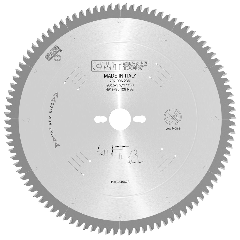 CMT Orange Tools 297.120.20M Industrial non-ferrous metal and laminated panel circular saw blades Industrial Industrial Tools Industrial circular saw blades Woodworking Tools and accessories Ireland Maginn Machinery 06