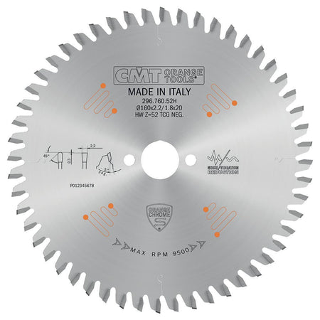 CMT Orange Tools 296.768.52H Industrial non-ferrous metal and laminated panel circular saw blades Industrial Industrial Tools Industrial circular saw blades Woodworking Tools and accessories Ireland Maginn Machinery 04