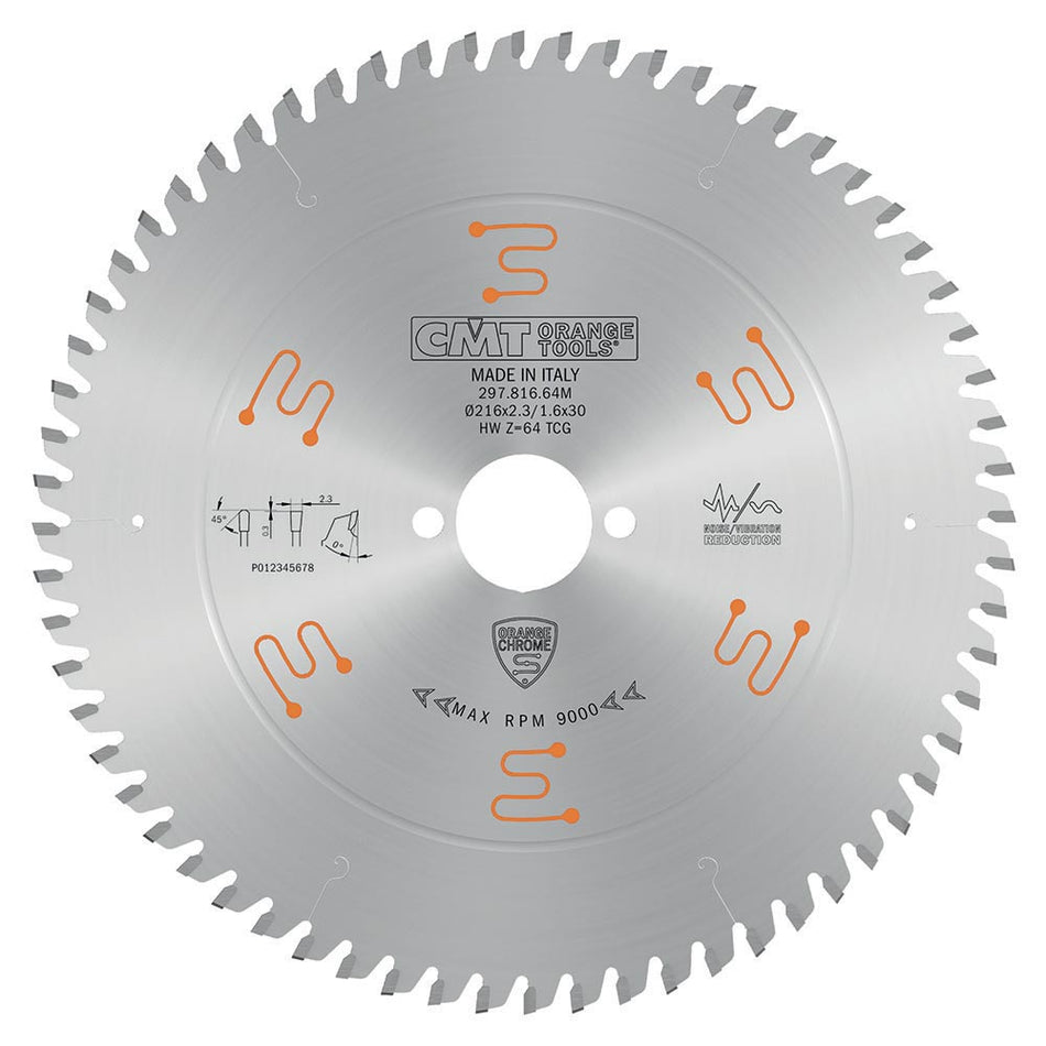 CMT Orange Tools 296.760.52H Industrial non-ferrous metal and laminated panel circular saw blades Industrial Industrial Tools Industrial circular saw blades Woodworking Tools and accessories Ireland Maginn Machinery