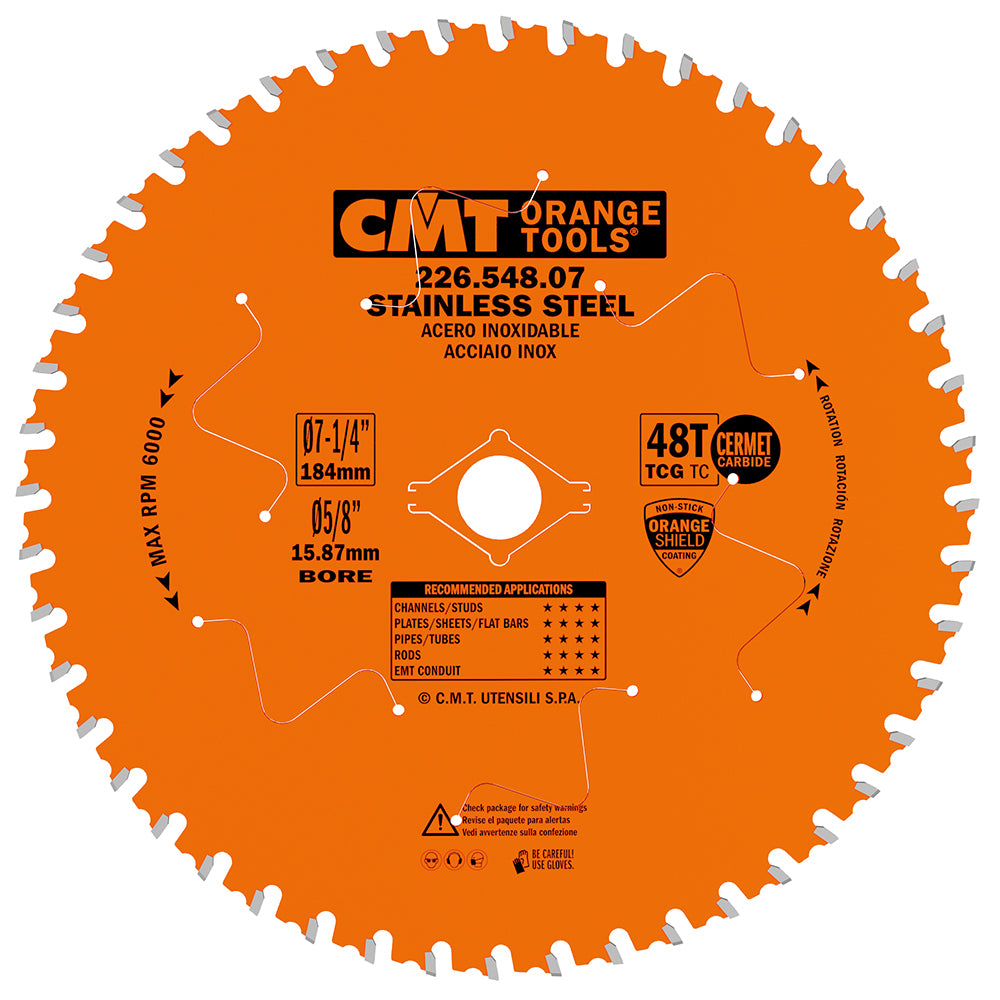 CMT Orange Tools 226.580.12M Industrial circular saw blades for Stainless Steel Industrial Industrial Tools Industrial circular saw blades Woodworking Tools and accessories Ireland Maginn Machinery 02