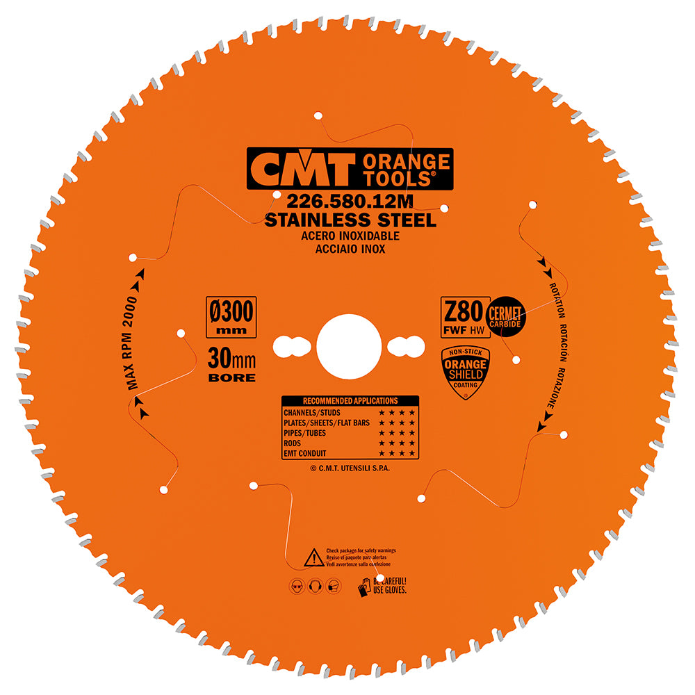 CMT Orange Tools 226.572.10M Industrial circular saw blades for Stainless Steel Industrial Industrial Tools Industrial circular saw blades Woodworking Tools and accessories Ireland Maginn Machinery 03