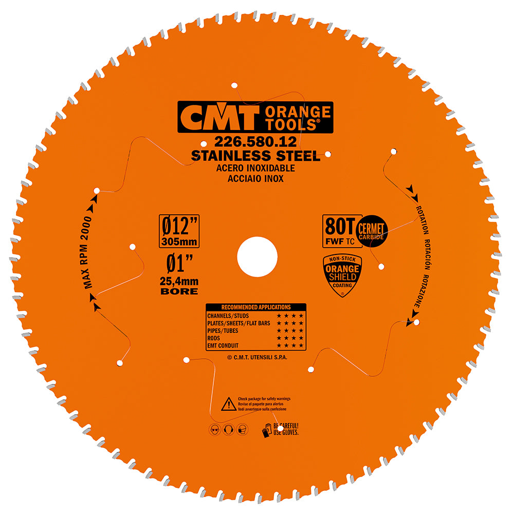 CMT Orange Tools 226.548.07M Industrial circular saw blades for Stainless Steel Industrial Industrial Tools Industrial circular saw blades Woodworking Tools and accessories Ireland Maginn Machinery 05