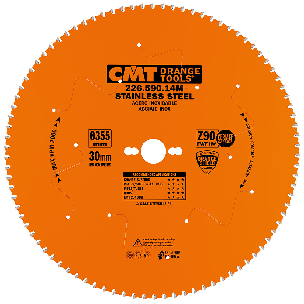 CMT Orange Tools 226.556.09M Industrial circular saw blades for Stainless Steel Industrial Industrial Tools Industrial circular saw blades Woodworking Tools and accessories Ireland Maginn Machinery 07