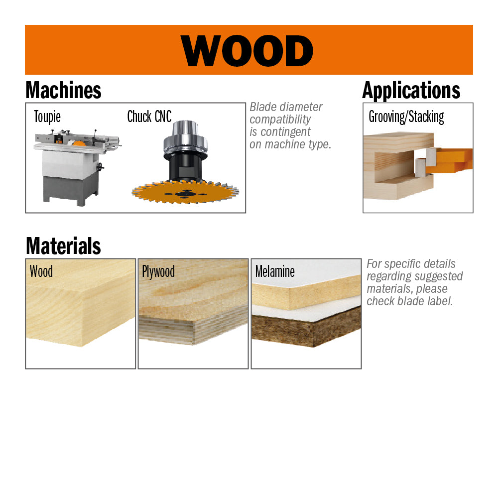 CMT Orange Tools 240.150.040M Industrial grooving/finish circular saw blades Industrial Industrial Tools Industrial circular saw blades Woodworking Tools and accessories Ireland Maginn Machinery 03