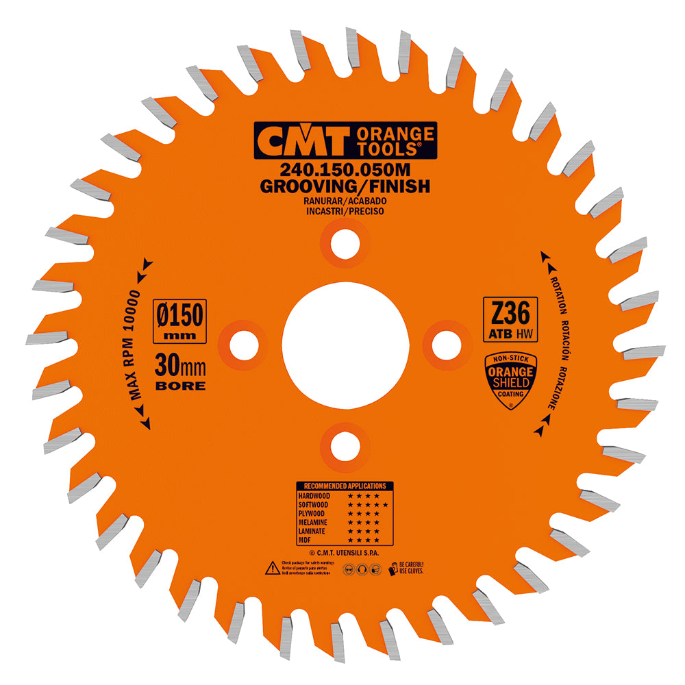 CMT Orange Tools 240.150.040M Industrial grooving/finish circular saw blades Industrial Industrial Tools Industrial circular saw blades Woodworking Tools and accessories Ireland Maginn Machinery 06