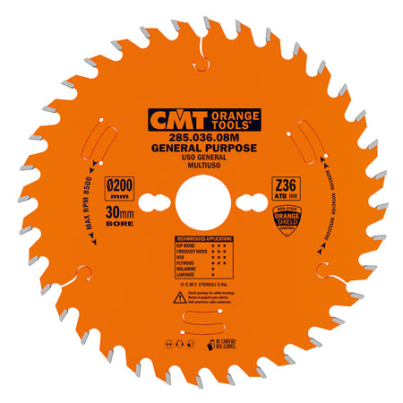 CMT Orange Tools 291.220.36M Crosscut circular saw blades Industrial Industrial Tools Industrial circular saw blades Woodworking Tools and accessories Ireland Maginn Machinery 04