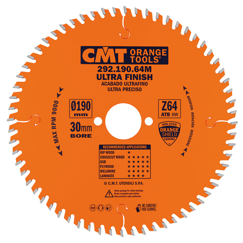 CMT Orange Tools 292.230.64M Fine cut-off circular saw blades Industrial Industrial Tools Industrial circular saw blades Woodworking Tools and accessories Ireland Maginn Machinery 08