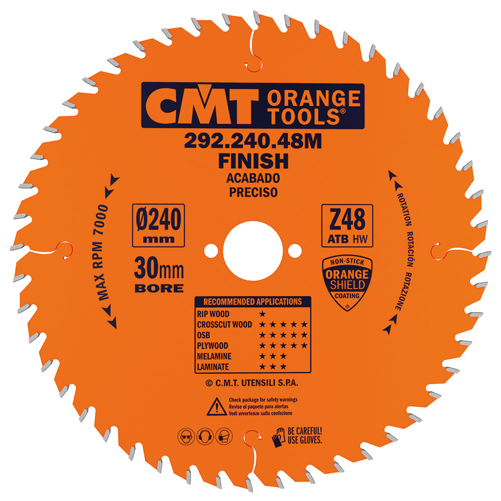 CMT Orange Tools 285.064.08M Fine cut-off circular saw blades Industrial Industrial Tools Industrial circular saw blades Woodworking Tools and accessories Ireland Maginn Machinery 09